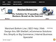 Tablet Screenshot of merchantbottomline.com